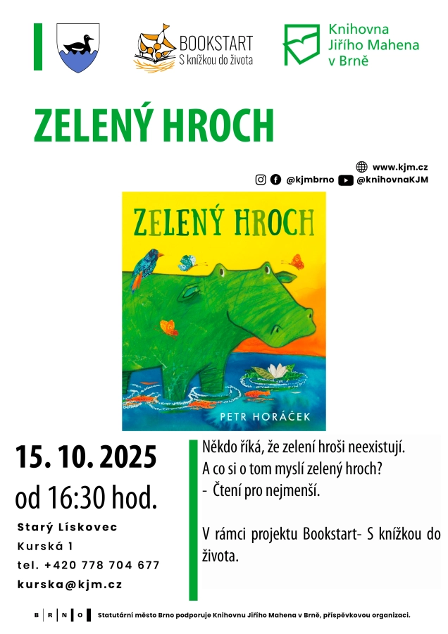 Akce KJM: Bookstart: Zelený hroch