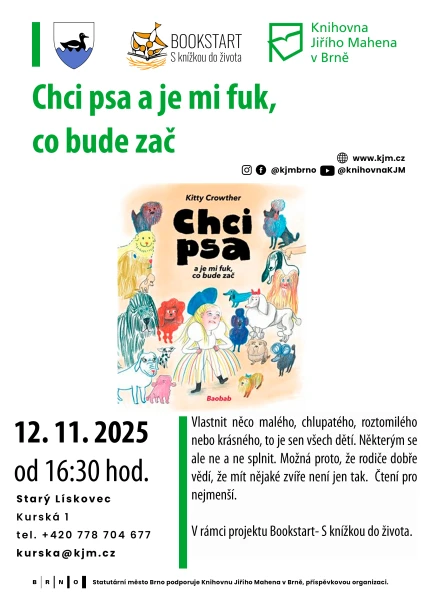 Akce KJM: Bookstart: Chci psa a je mi fuk, co bude zač