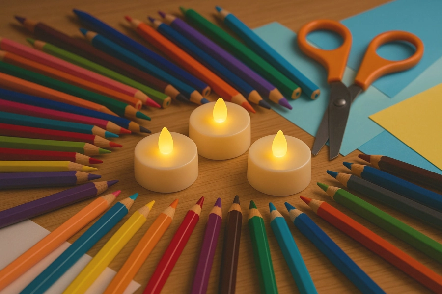 Akce KJM: Výtvarná dílnička – Papírový stojánek na led svíčku