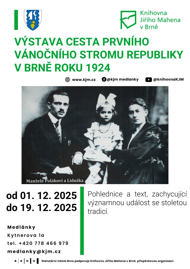 Akce KJM: Cesta prvního vánočního stromu republiky v Brně roku 1924