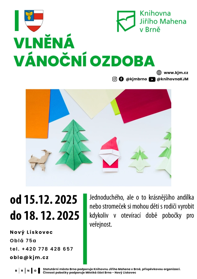 Akce KJM: Vlněná vánoční ozdoba