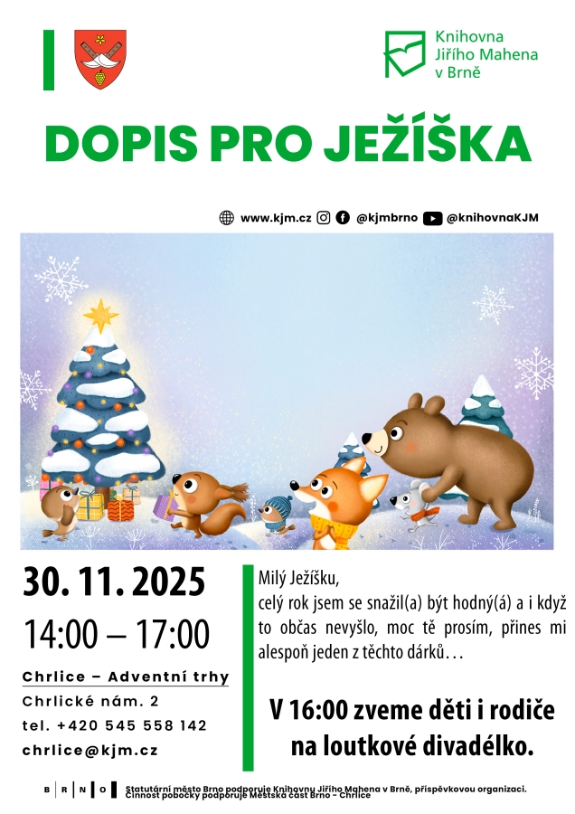 Akce KJM: Adventní trhy v Chrlicích – Dopis pro Ježíška