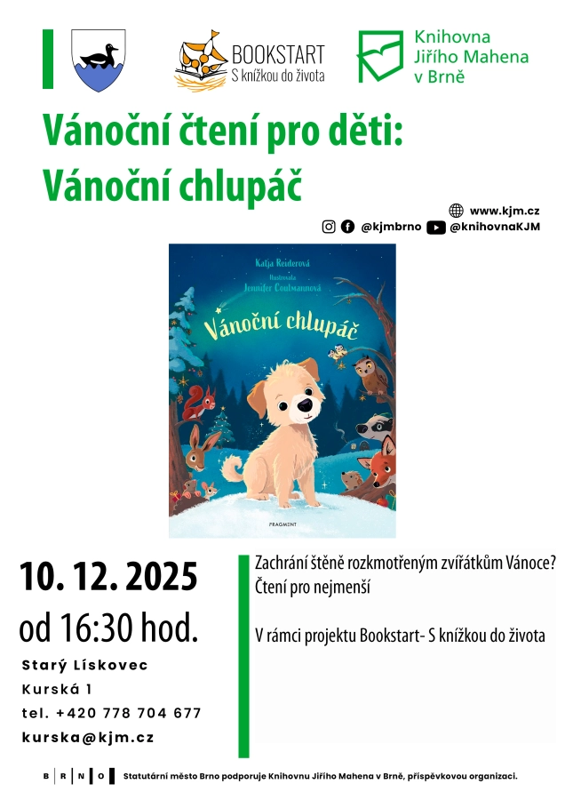 Akce KJM: Vánoční čtení pro děti: Vánoční chlupáč