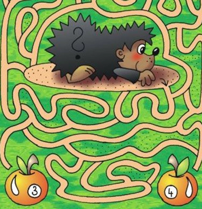Akce KJM: Pomůžeš ježkovi najít správnou cestu k jeho jablíčku?