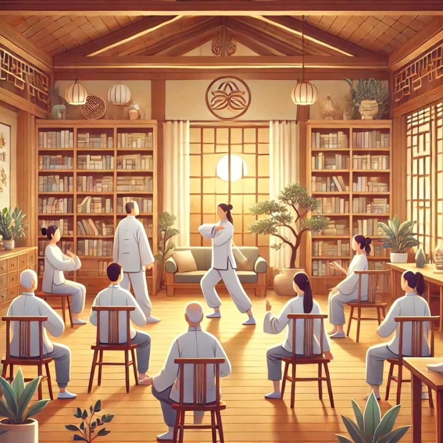 Akce KJM: Podzimní čchi-kung v knihovně