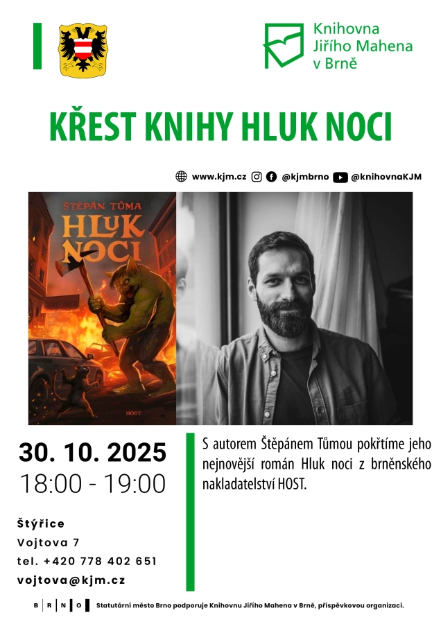 Akce KJM: Křest knihy Hluk noci