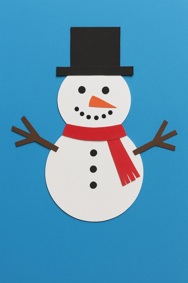 Akce KJM: Papírový sněhulák