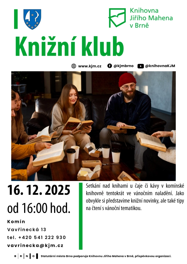 Akce KJM: Knižní klub v komínské knihovně