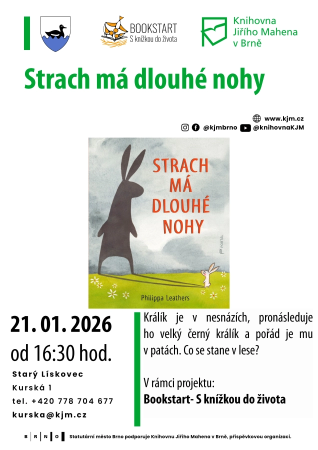 Akce KJM: Bookstart: Strach má dlouhé nohy