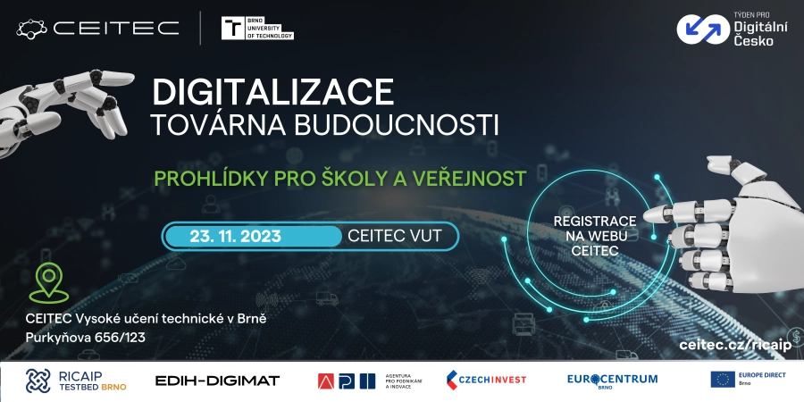 Akce KJM: Návštěva Továrny budoucnosti (RICAIP Testbed)