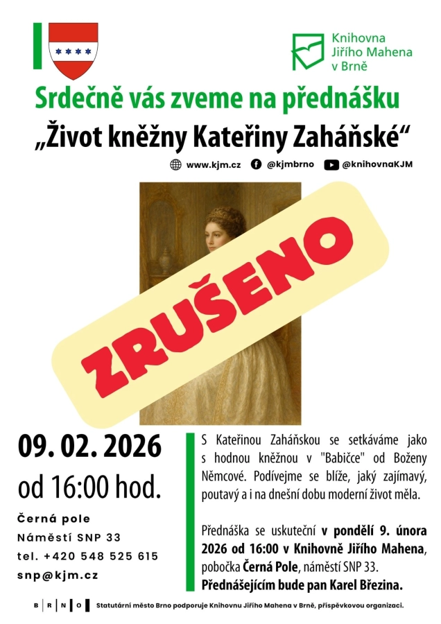Akce KJM: Život kněžny Kateřiny Zaháňské