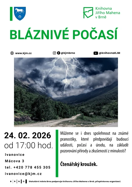 Akce KJM: Čtenářský kroužek: Bláznivé počasí
