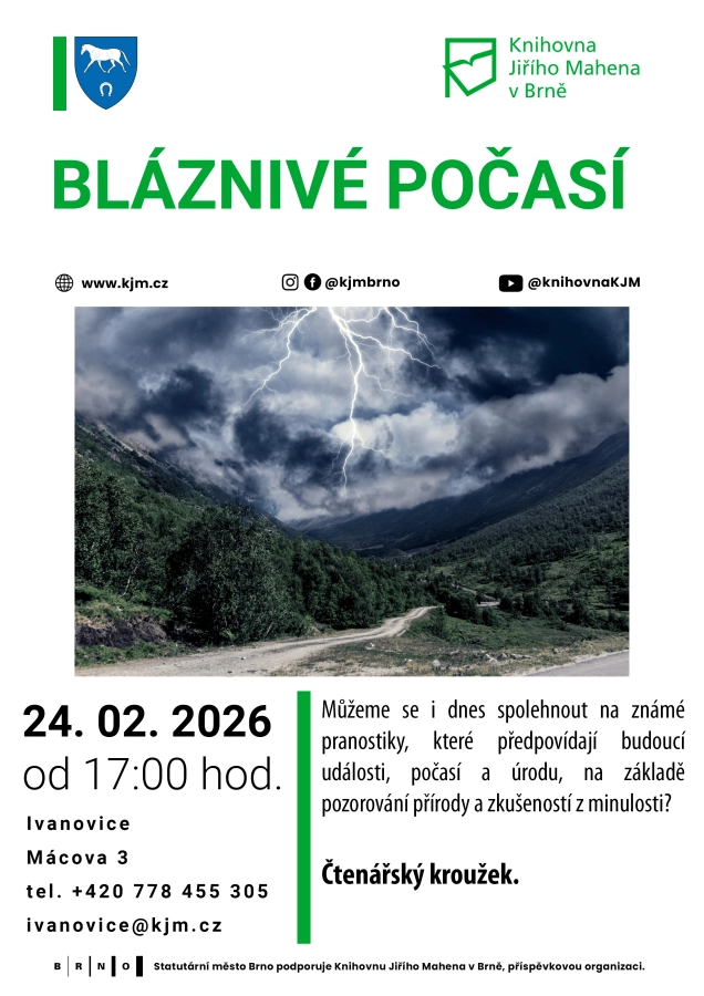 Akce KJM: Čtenářský kroužek: Bláznivé počasí