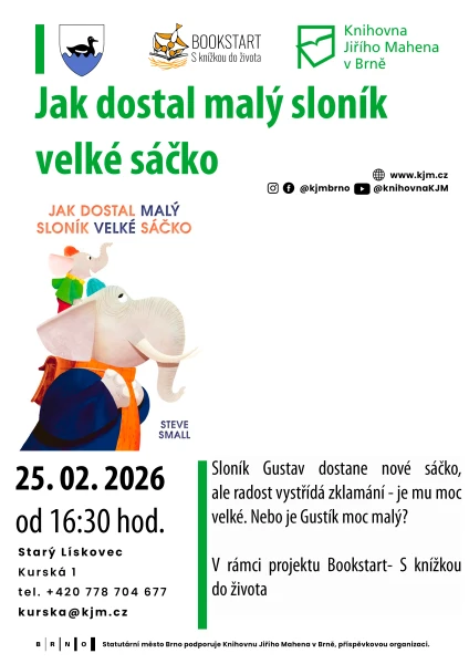 Akce KJM: Bookstart: Jak dostal malý sloník velké sáčko