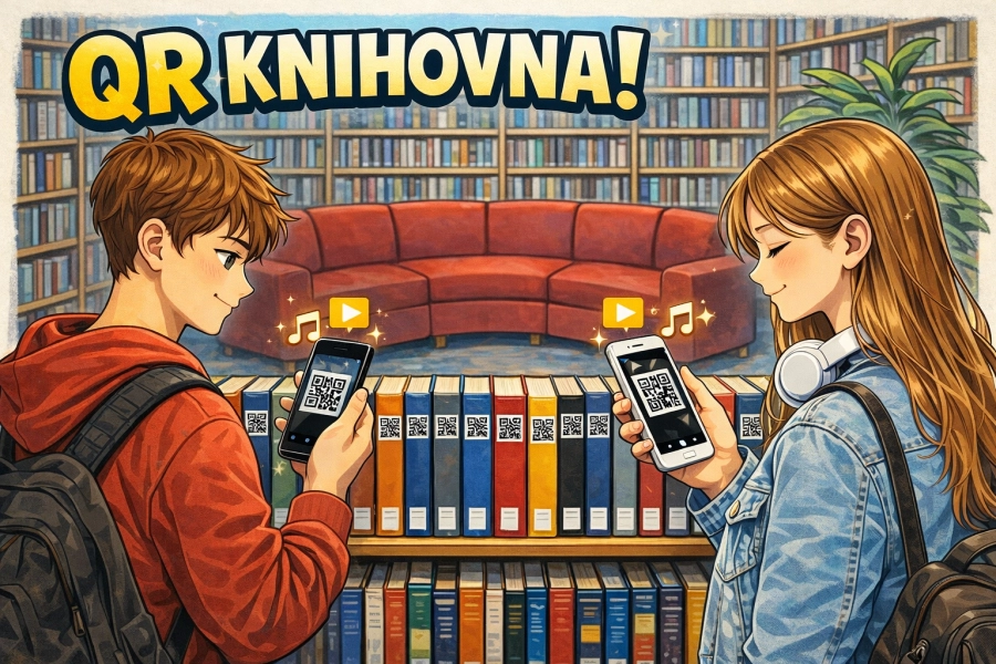 Akce KJM: QR knihovna – mluvící knihy