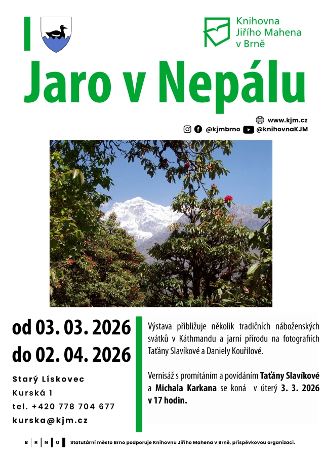 Akce KJM: Jaro v Nepálu – výstava fotografií Taťány Slavíkové a Daniely Kouřilové