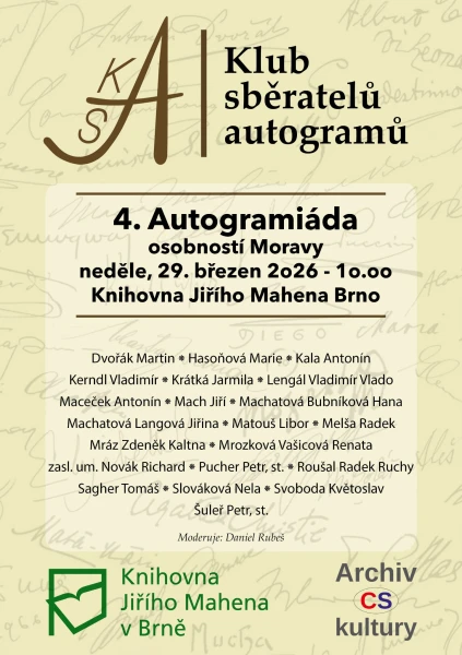 Akce KJM: Jarní autogramiáda osobností Moravy