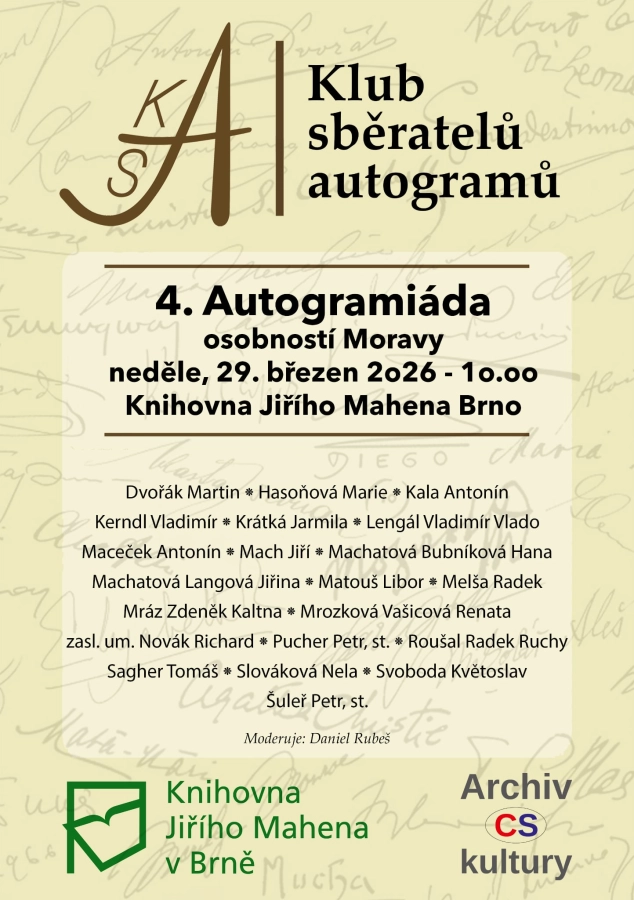 Akce KJM: Jarní autogramiáda osobností Moravy