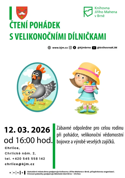 Akce KJM: Čtení pohádek s velikonočními dílničkami
