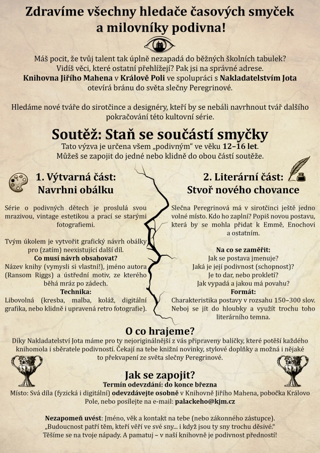 Akce KJM: Soutěž se Sirotčincem slečny Peregrinové