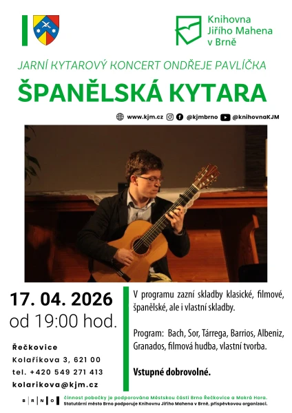 Akce KJM: Kytarový koncert Ondřeje Pavlíčka: Španělská kytara