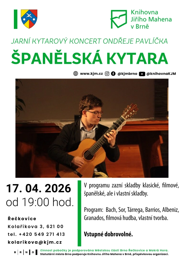 Akce KJM: Kytarový koncert Ondřeje Pavlíčka: Španělská kytara