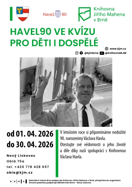 Akce KJM: Havel90 v kvízu pro děti i dospělé