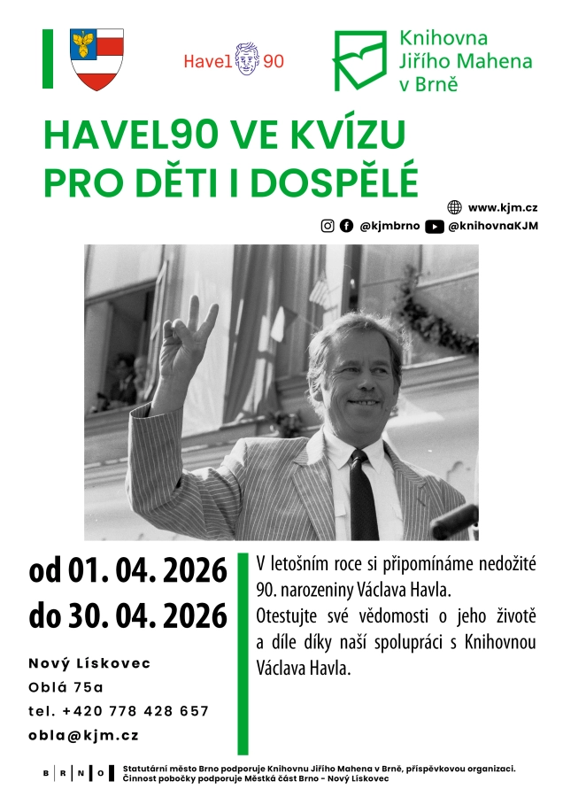 Akce KJM: Havel90 v kvízu pro děti i dospělé