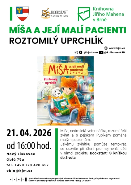 Akce KJM: Bookstart: Míša a její malí pacienti – roztomilý uprchlík
