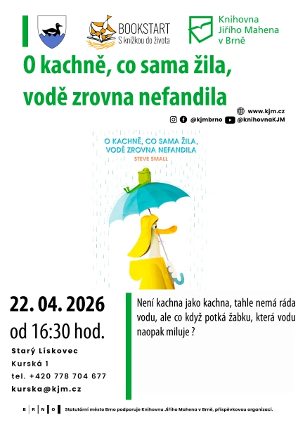Akce KJM: Bookstart: O kachně, co sama žila, vodě zrovna nefandila