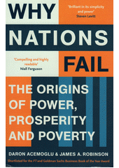 Kniha Why nations fail z knihovny Jiřího Mahena