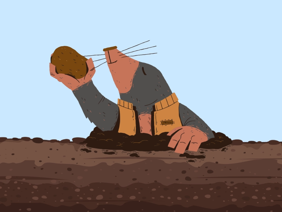 Akce KJM: Nosem v hlíně