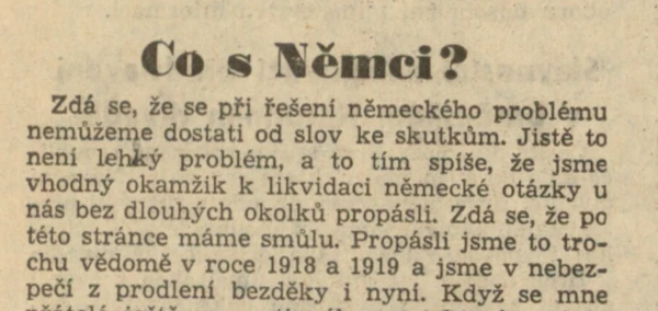 Akce KJM: Tomáš Dvořák: Vyhnání Němců z Brna. Historické prameny a co z nich lze vyčíst
