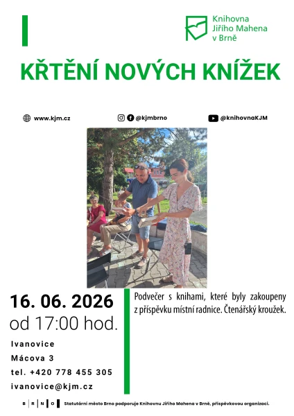 Akce KJM: Čtenářský kroužek: Křtění nových knížek