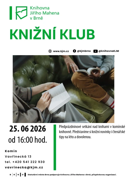 Akce KJM: Knižní klub v komínské knihovně