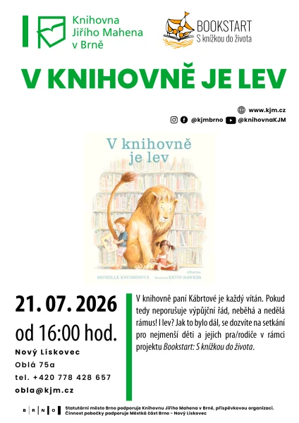 Akce KJM: Bookstart: V knihovně je lev