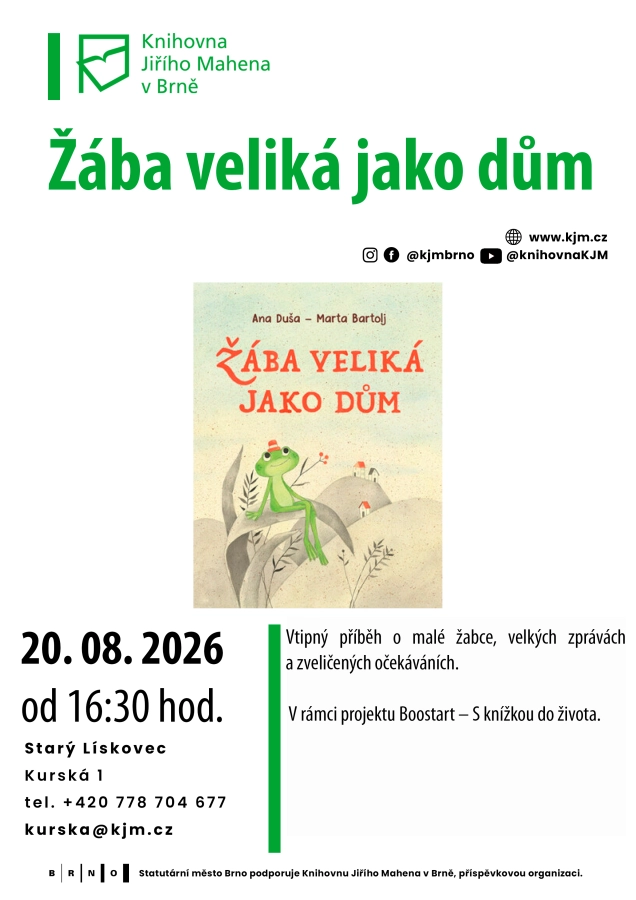 Akce KJM: Bookstart: Žába veliká jako dům