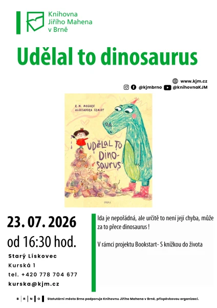 Akce KJM: Bookstart: Udělal to dinosaurus