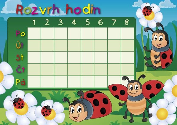 Akce KJM: Vymaluj si záložku či rozvrh do školy podle vlastní fantazie