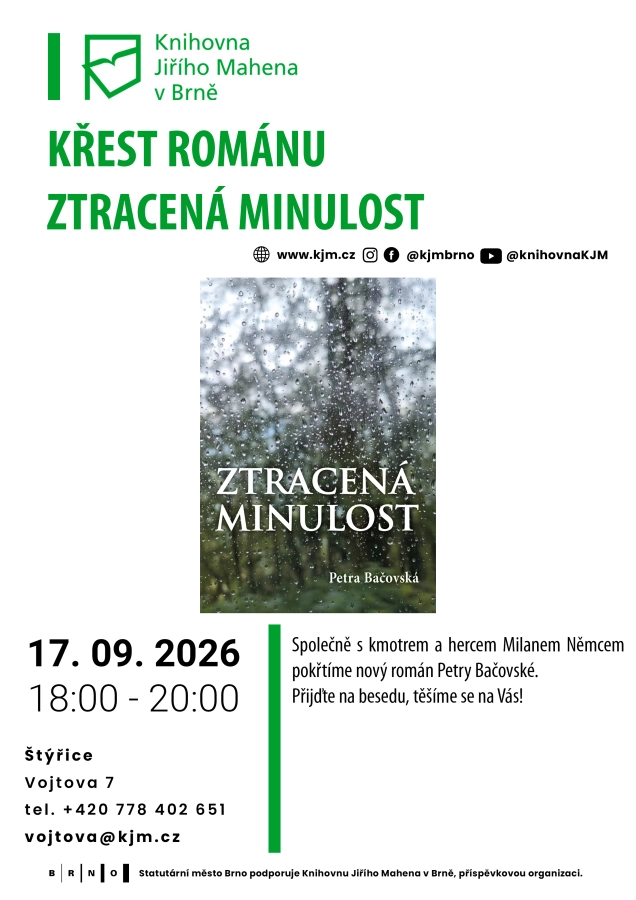 Akce KJM: Křest románu Ztracená minulost