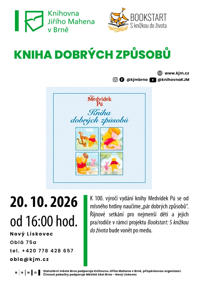 Akce KJM: Bookstart: Kniha dobrých způsobů