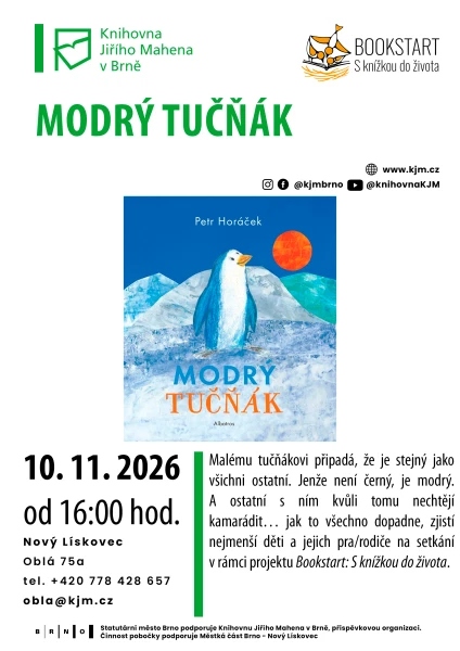 Akce KJM: Bookstart: Modrý tučňák