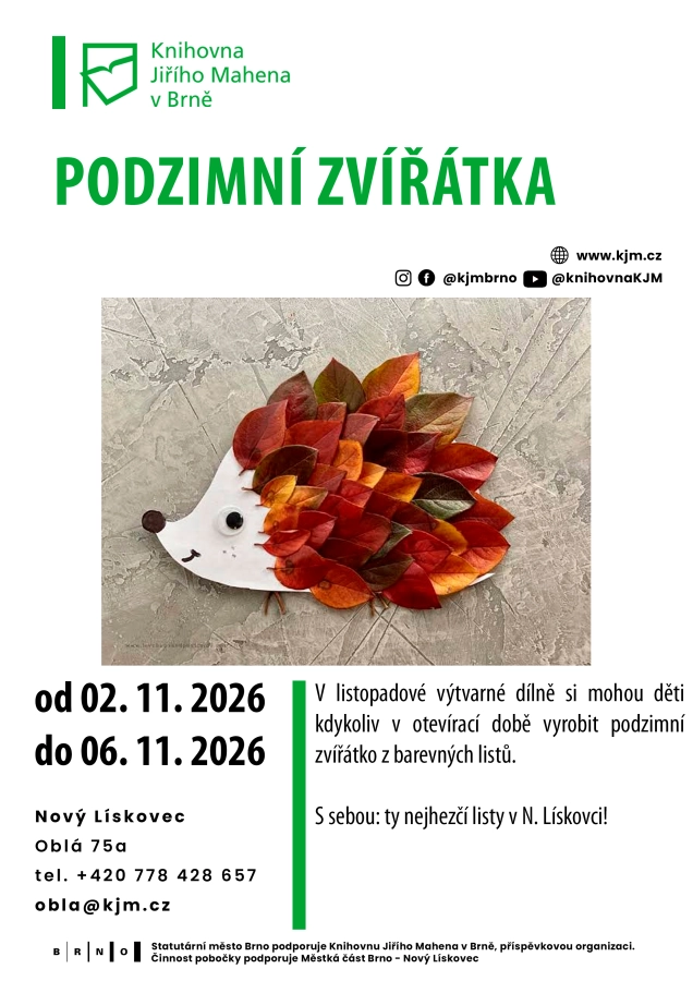 Akce KJM: Podzimní zvířátka