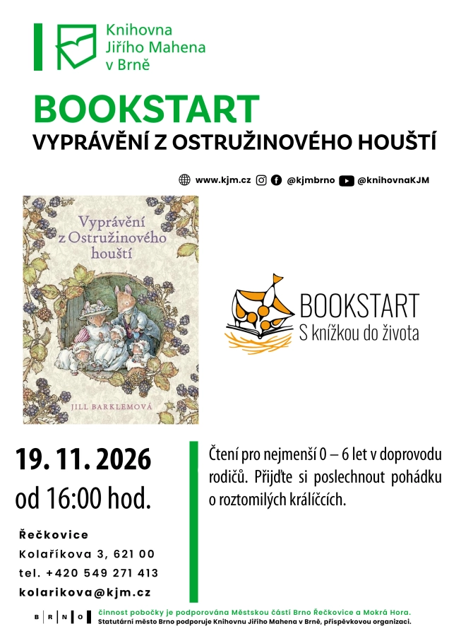 Akce KJM: Bookstart: Vyprávění z ostružinového houští