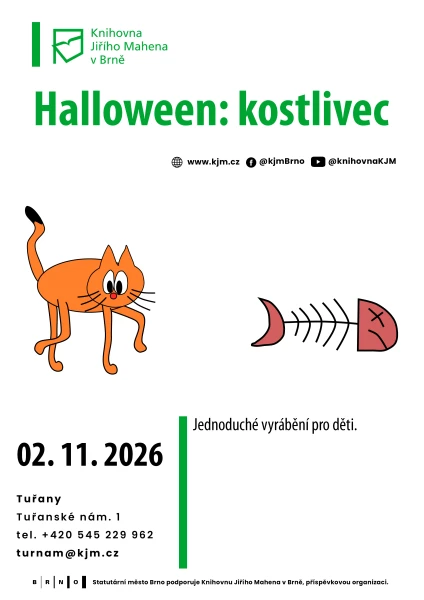 Akce KJM: Halloween – papírový kostlivec