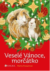 Kniha Veselé Vánoce, morčátko z knihovny Jiřího Mahena