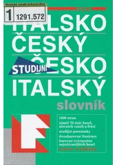 Kniha Italsko-český, česko-italský slovník z knihovny Jiřího Mahena