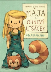 Kniha Mája a ohnivý lišáček dělají pelíšek z knihovny Jiřího Mahena