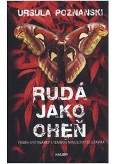 Kniha Rudá jako oheň z knihovny Jiřího Mahena