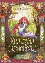 Kniha Královna a jednorožec z knihovny Jiřího Mahena